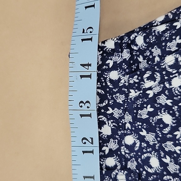 Dockers, Size 4P, Every Day Skooter Skort, Blue with White Fish & Crab Pattern - Picture 5 of 10